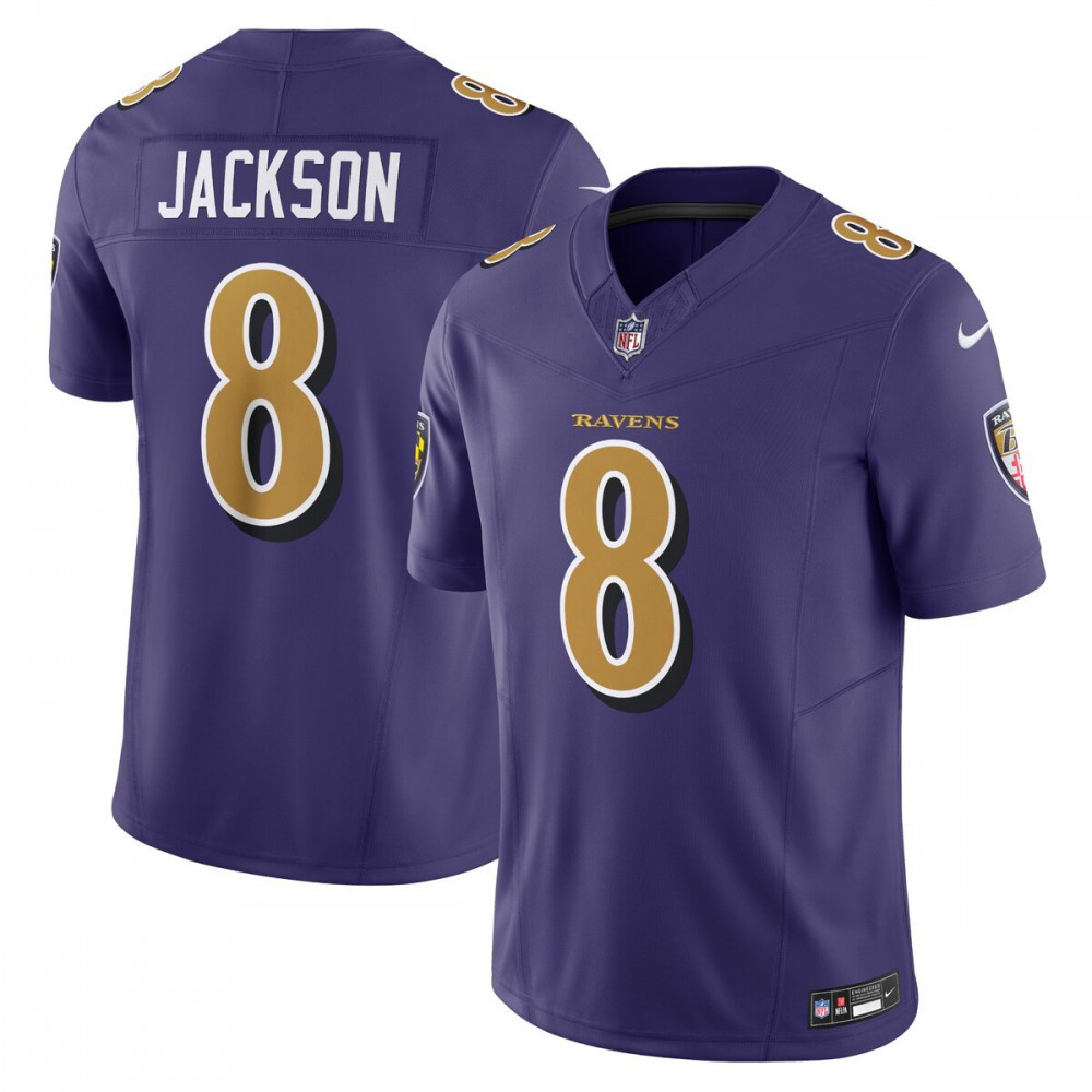 Lamar Jackson Baltimore Ravens Nike Vapor F.U.S.E. Limited Alternate Jersey - Purple-GridironStore
